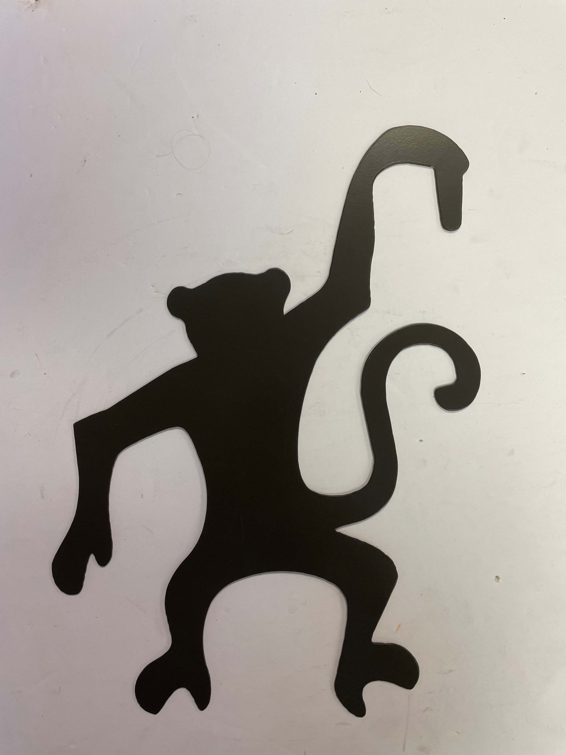 Monkey Hanging Metal Sign | JepSteel